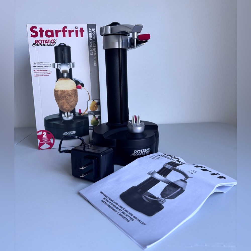 Starfrit Rotato Express Electric Fruit Apple Potato Peeler
